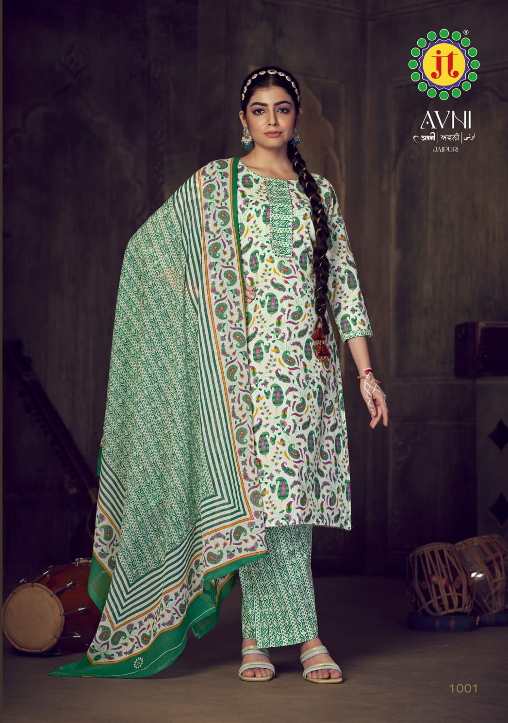 Avni By Jt Printed Cotton Dress Material Catalog
